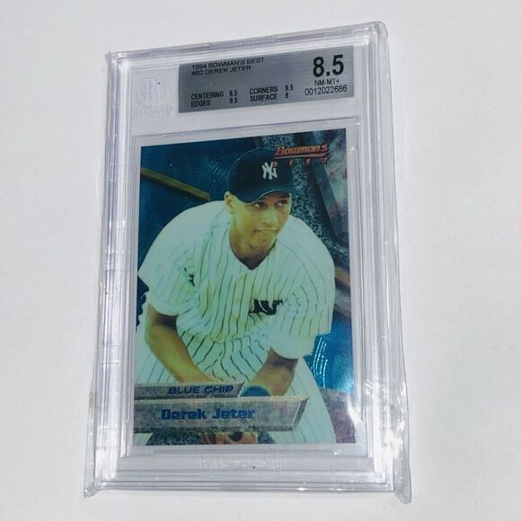 1994 Bowman's Best Derek Jeter BGS 8.5 # 2 Beckett Graded Yankees - Picture 1 of 2